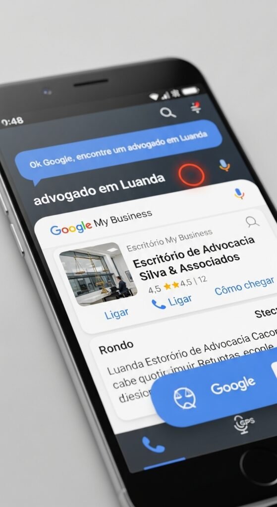 SEO mobile e pesquisa por voz em Angola 2025: Google My Business e optimização local